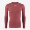 Uomo PEdALED | Base Layer A Maniche Lunghe Dark Red