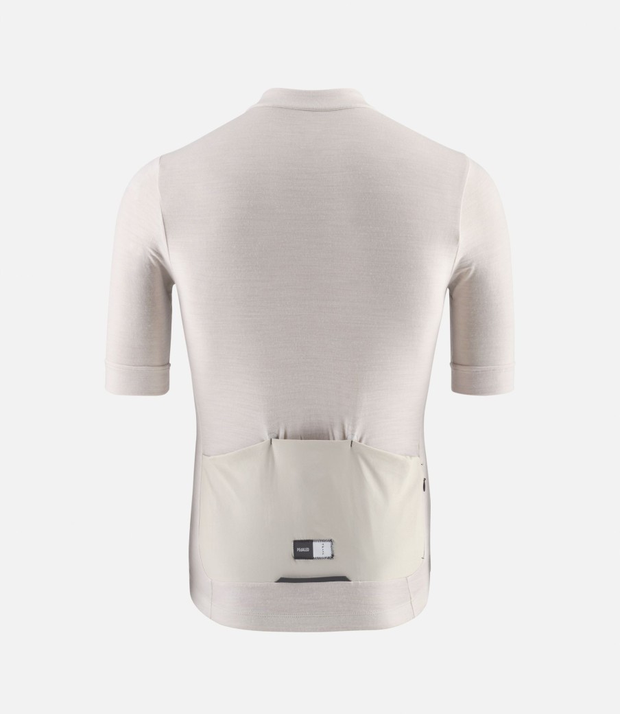 Uomo PEdALED | Maglia In Merino Maniche Corte Off-White