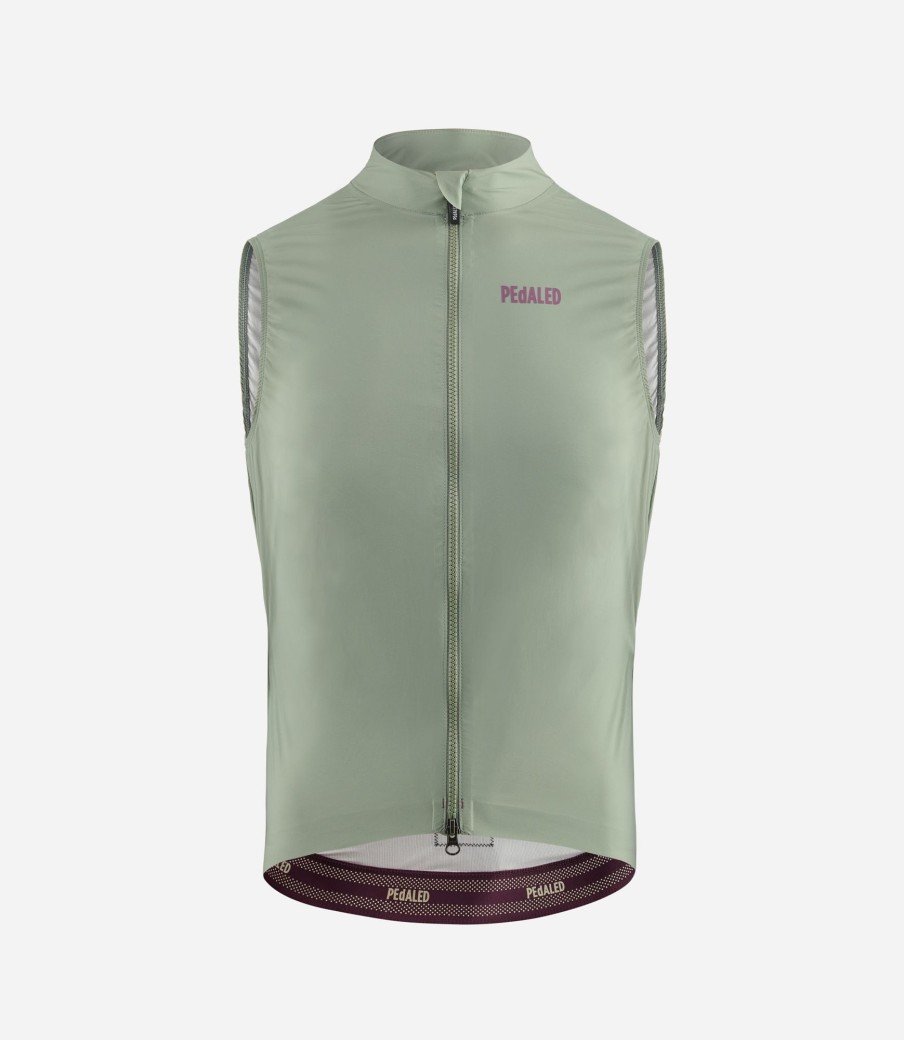 Uomo PEdALED | Gilet Impermeabile Verde