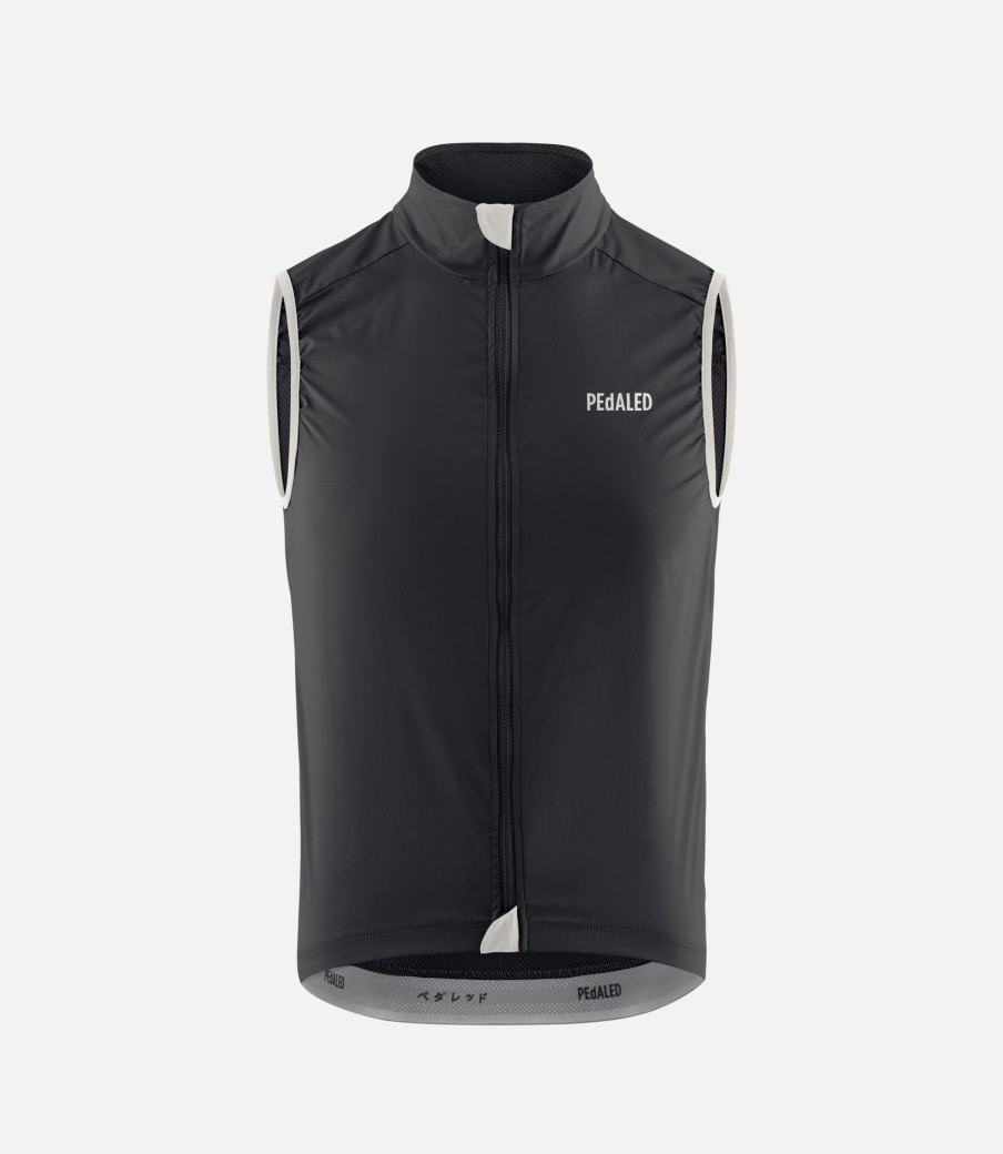 Uomo PEdALED | Gilet Antivento Nero