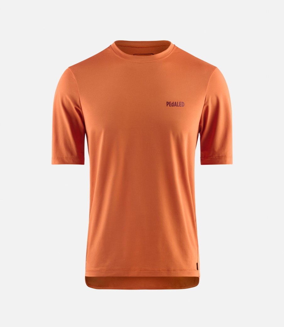 Uomo PEdALED | T-Shirt Polartec® Da Gravel Bombay Brown