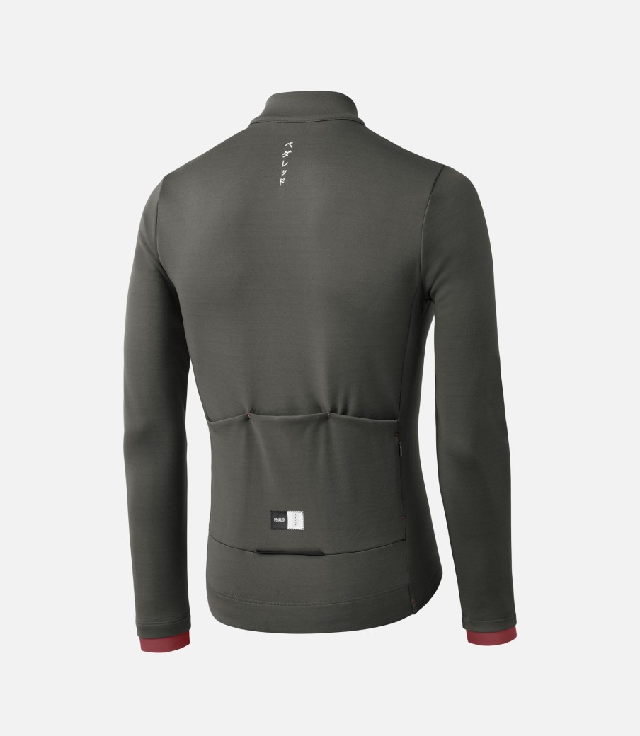 Uomo PEdALED | Maglia In Merino A Maniche Lunghe Grey Ink