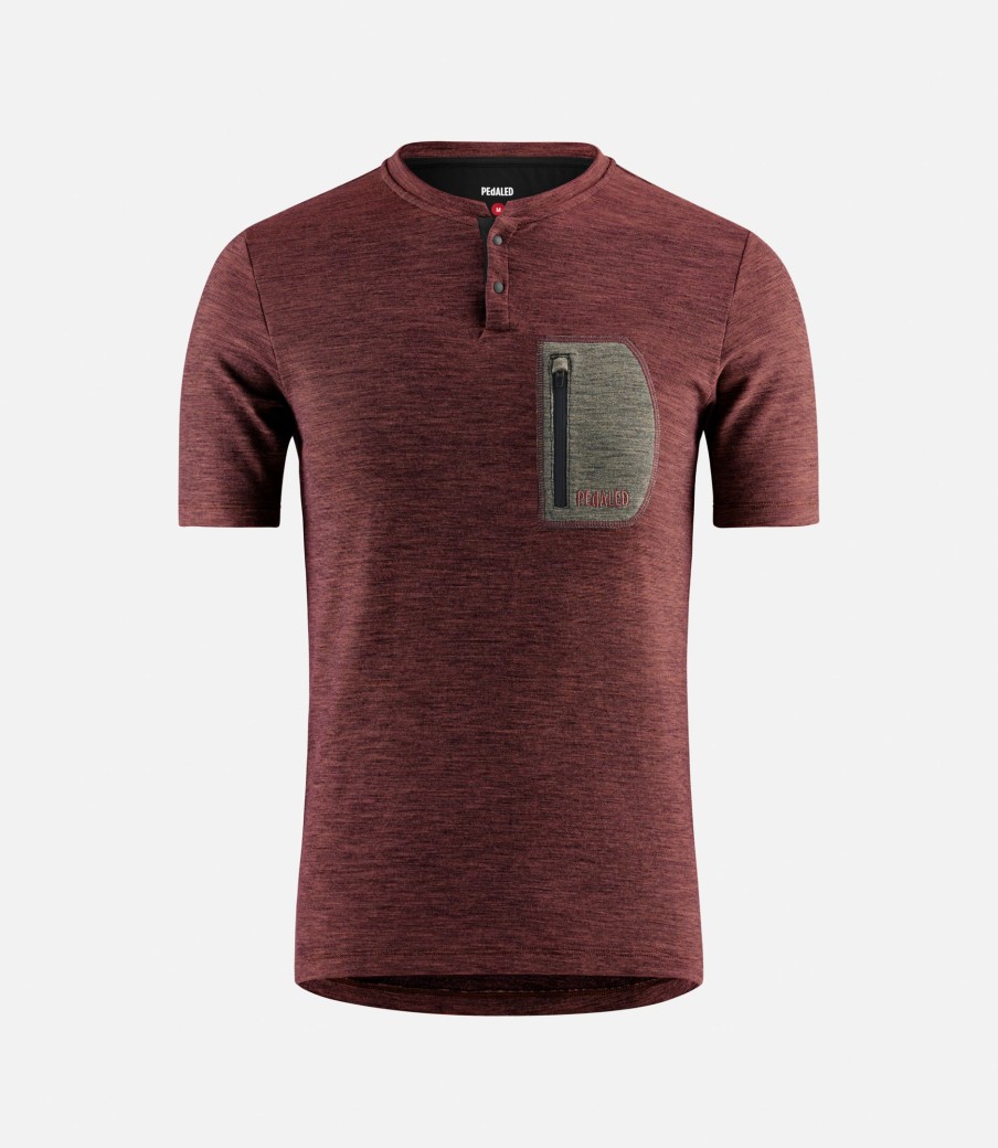 Uomo PEdALED | Maglia In Lana Merino Madder Brown