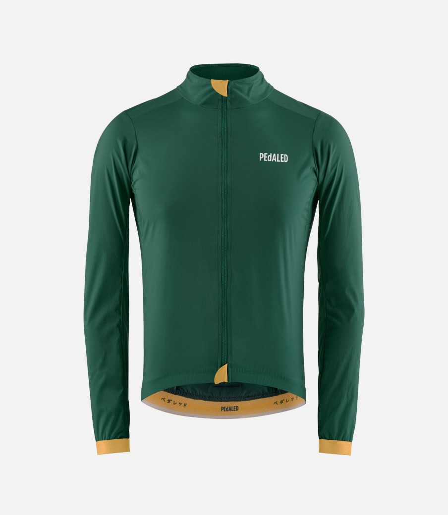 Uomo PEdALED | Giacca Antivento Dark Green