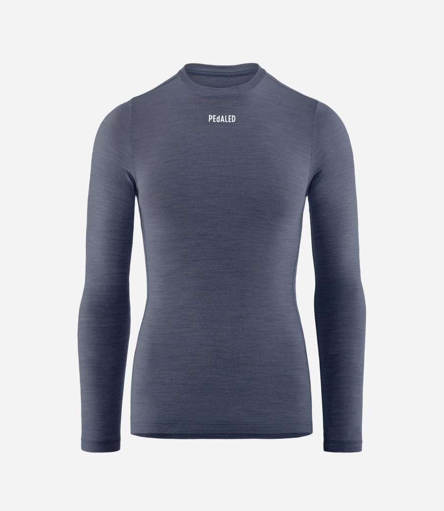 Donna PEdALED | Maglia Intima In Merino Maniche Lunghe Da Donna Navy