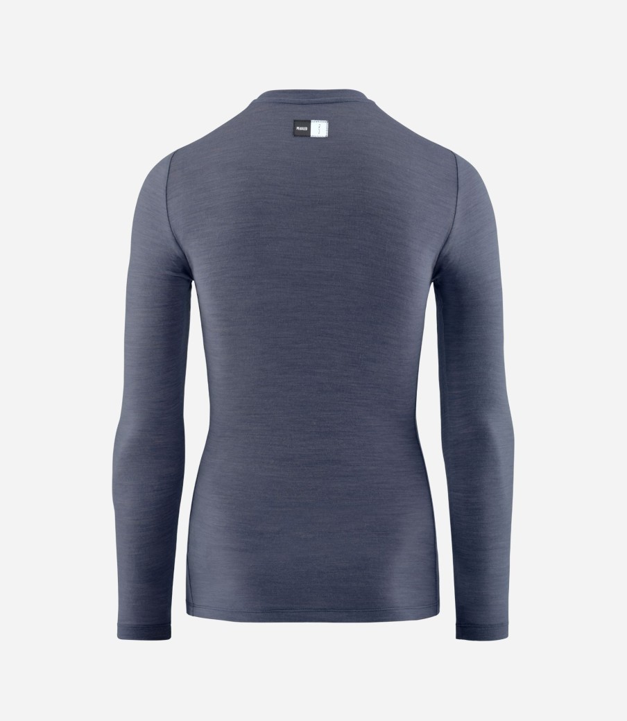 Donna PEdALED | Maglia Intima In Merino Maniche Lunghe Da Donna Navy