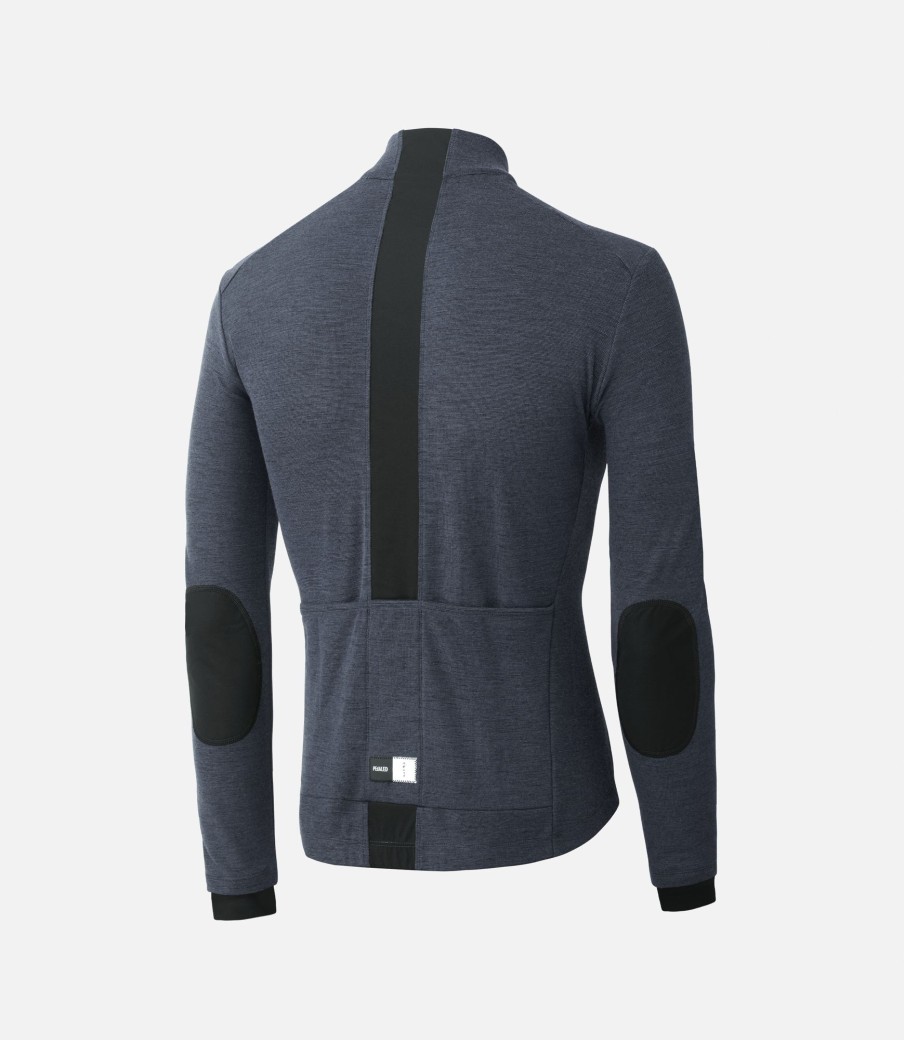 Uomo PEdALED | Maglia In Lana Merino A Maniche Lunghe Dark Navy