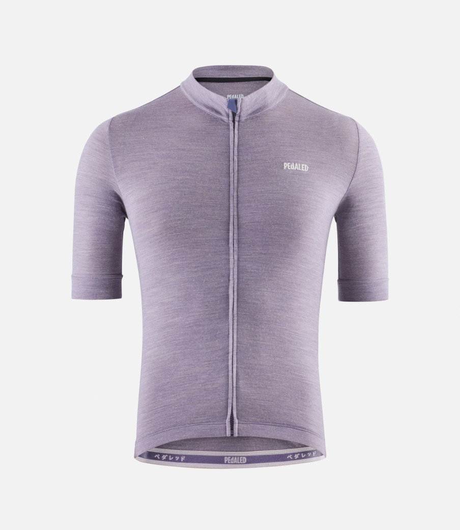 Uomo PEdALED | Maglia In Merino Maniche Corte Lilac