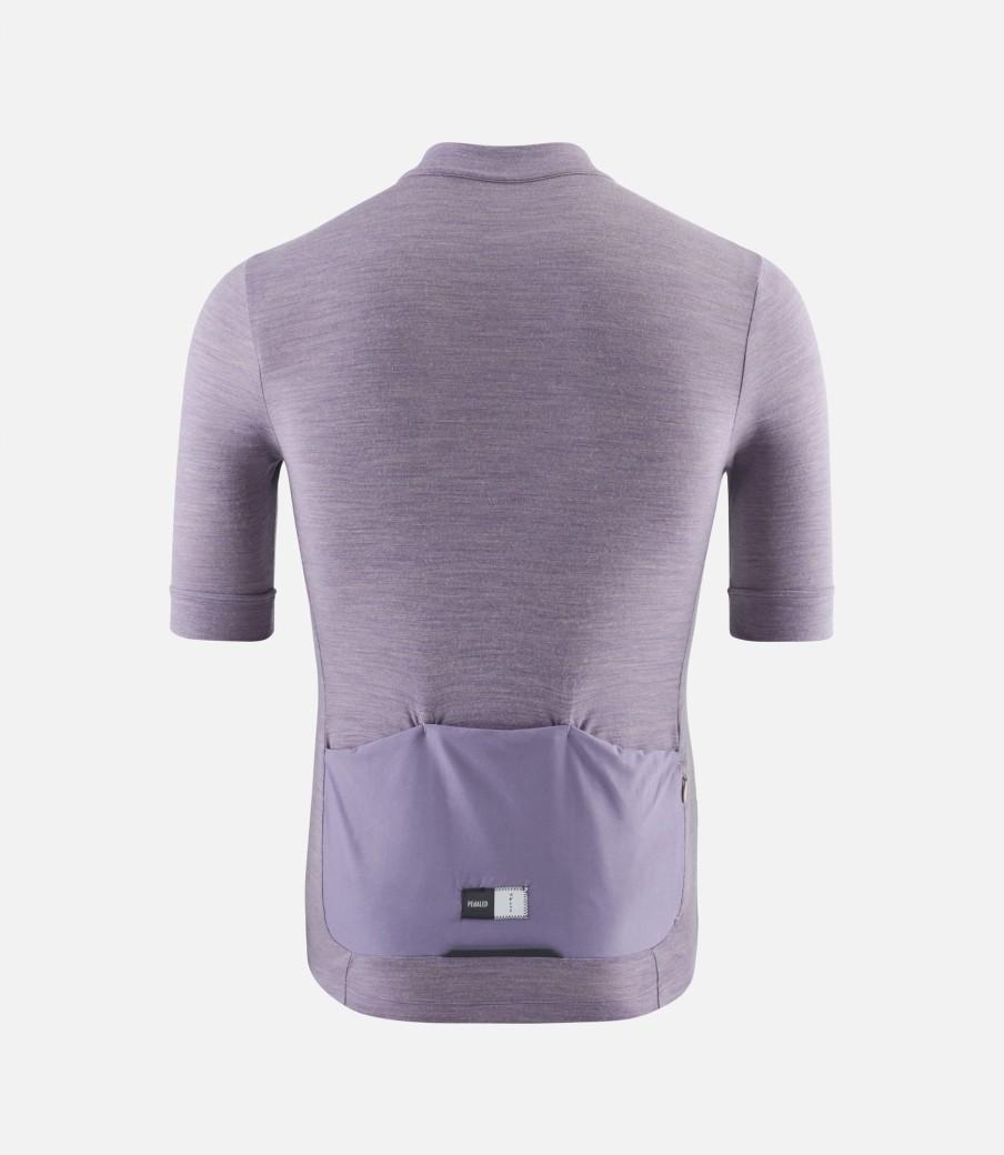 Uomo PEdALED | Maglia In Merino Maniche Corte Lilac