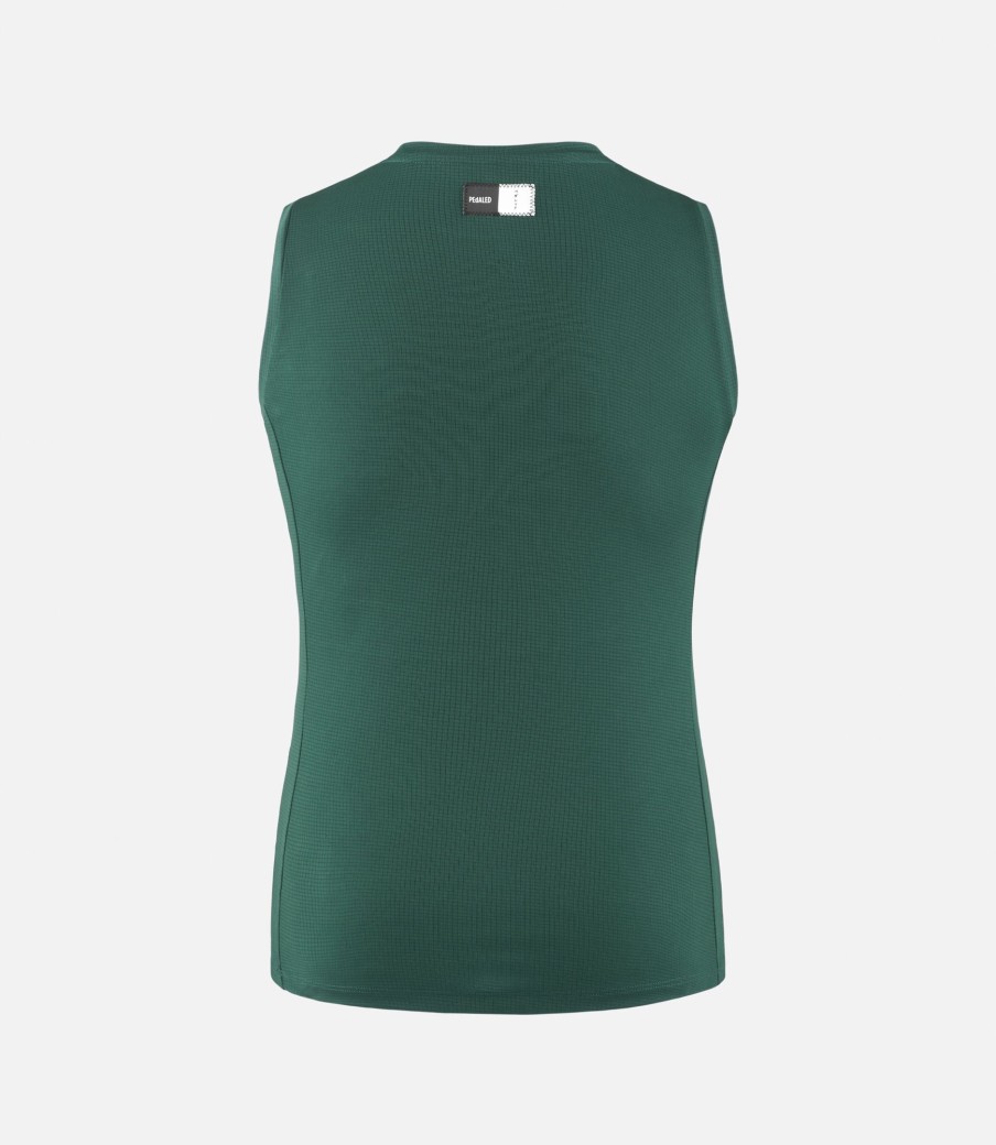 Uomo PEdALED | Base Layer Senza Maniche Power Dry® Dark Green