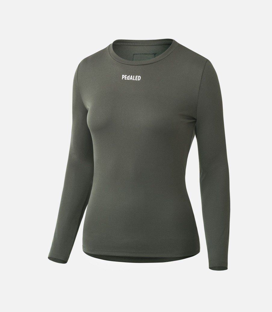 Donna PEdALED | Base Layer A Maniche Lunghe Da Donna Grey Ink