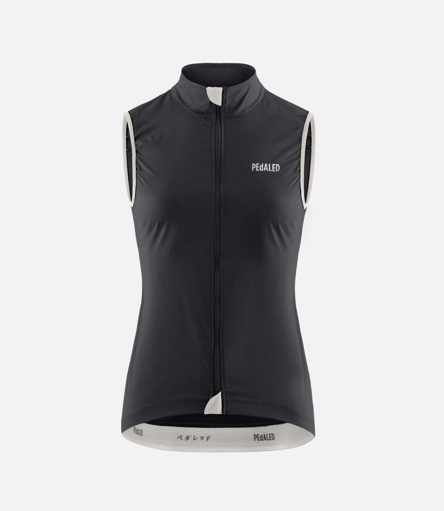 Donna PEdALED | Gilet Antivento Da Donna Nero