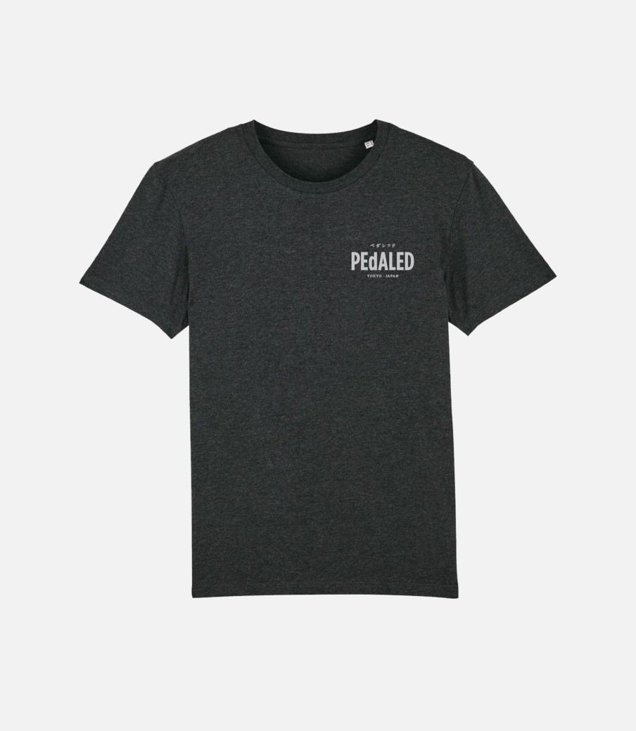 Uomo PEdALED | T-Shirt In Cotone Grigio Scuro