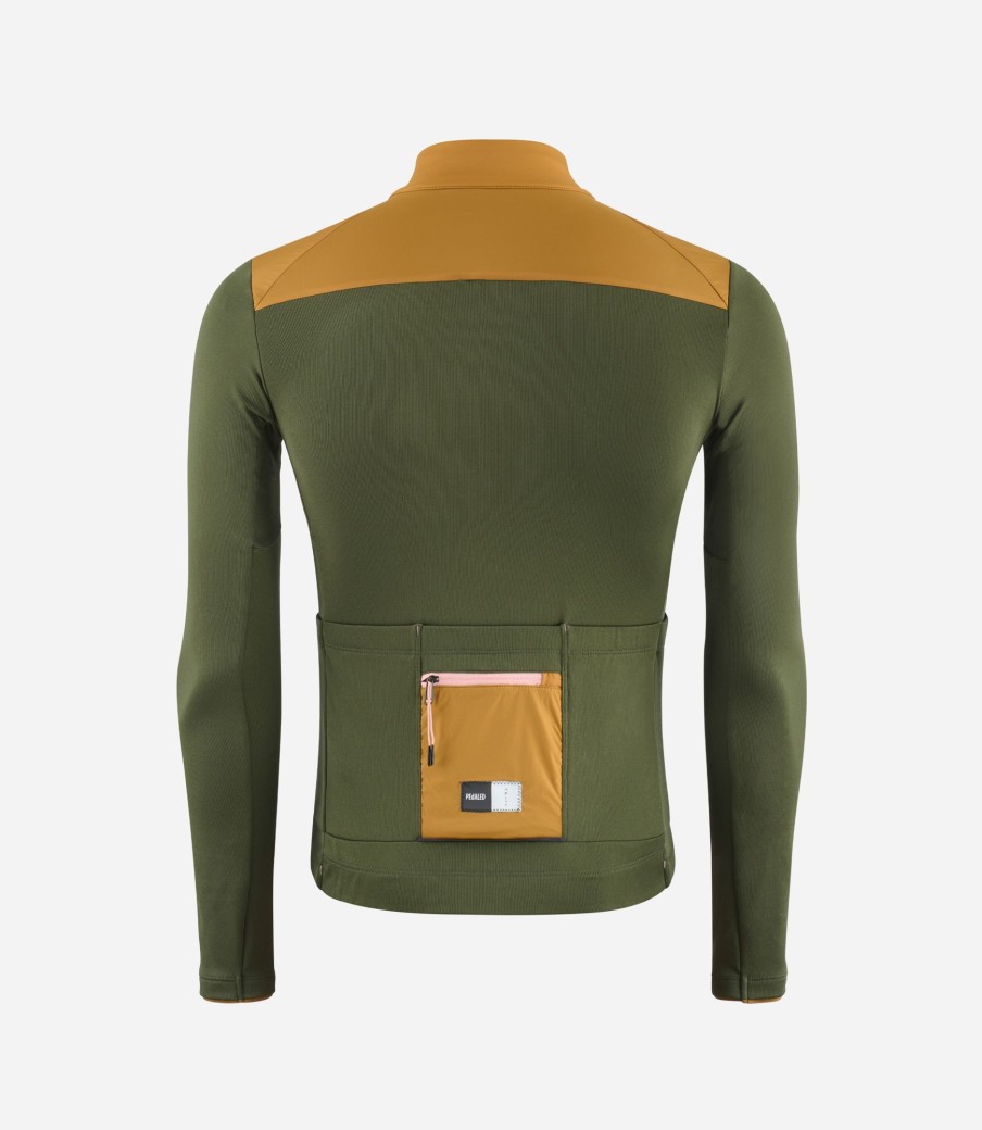 Uomo PEdALED | Maglia In Merino Antivento Verde