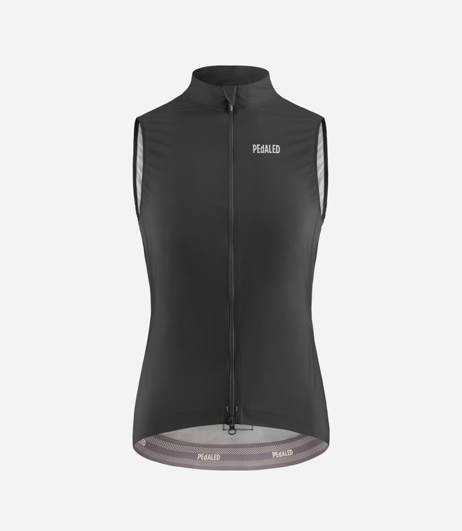 Donna PEdALED | Gilet Impermeabile Da Donna Nero