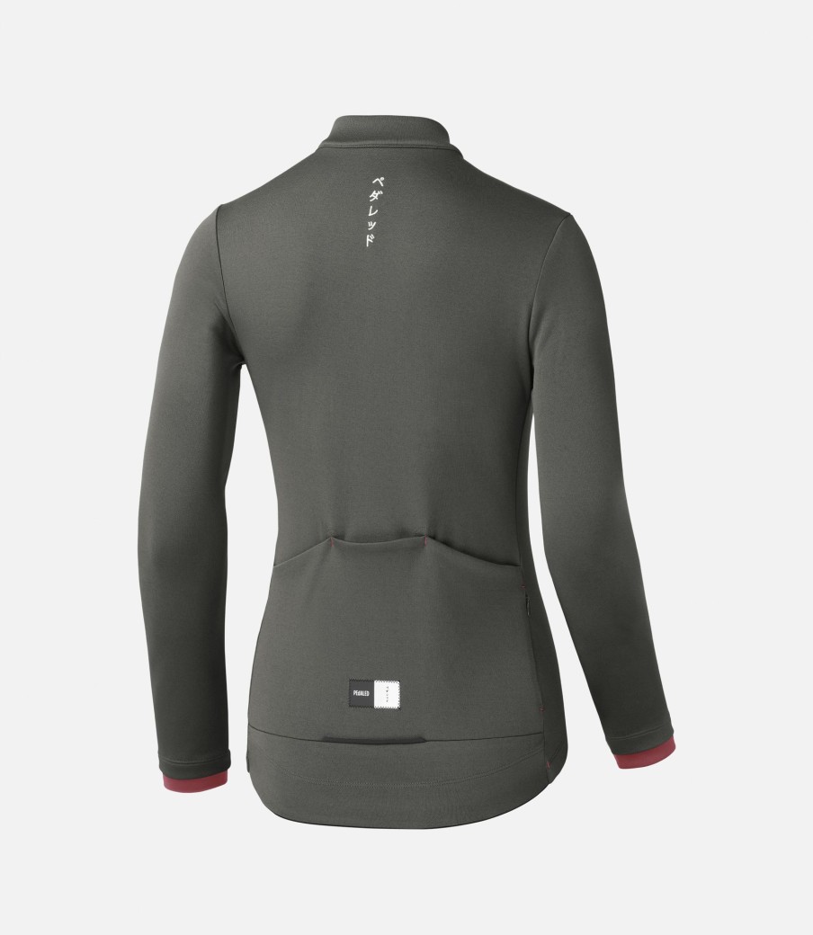 Donna PEdALED | Maglia In Merino A Maniche Lunghe Da Donna Grey Ink