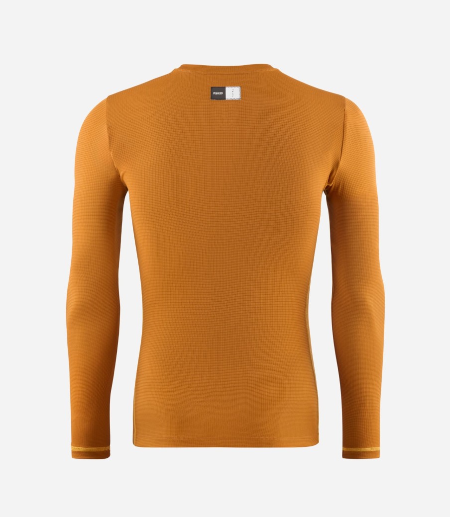 Uomo PEdALED | Base Layer A Maniche Lunghe Marrone