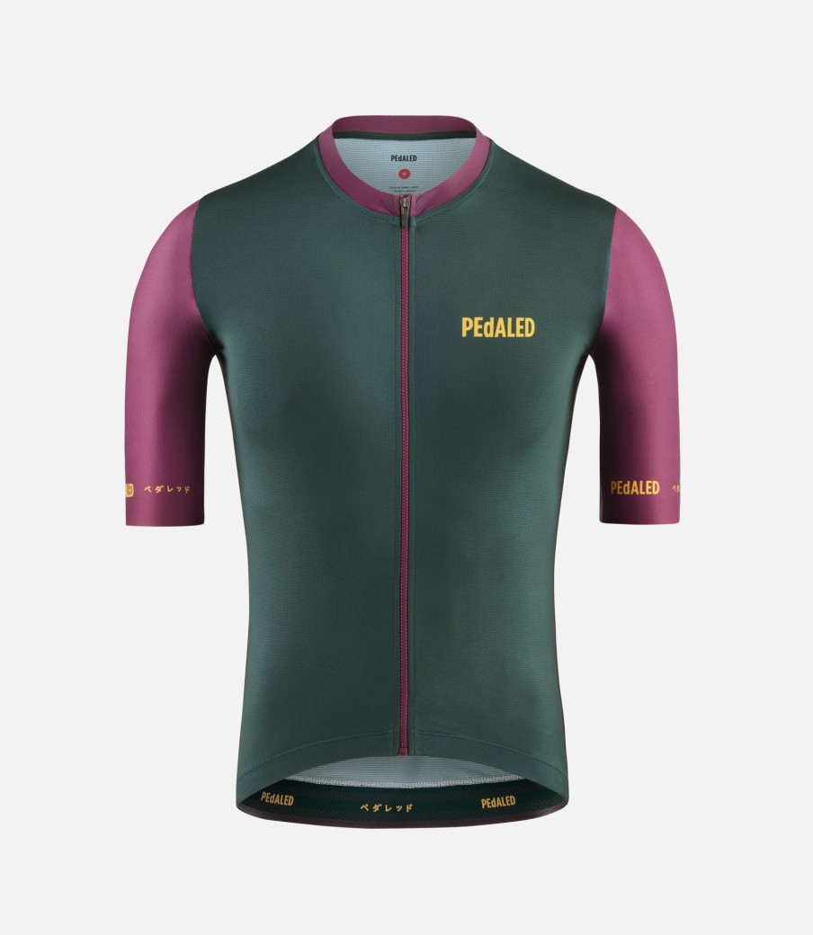 Uomo PEdALED | Maglia A Maniche Corte Dark Green