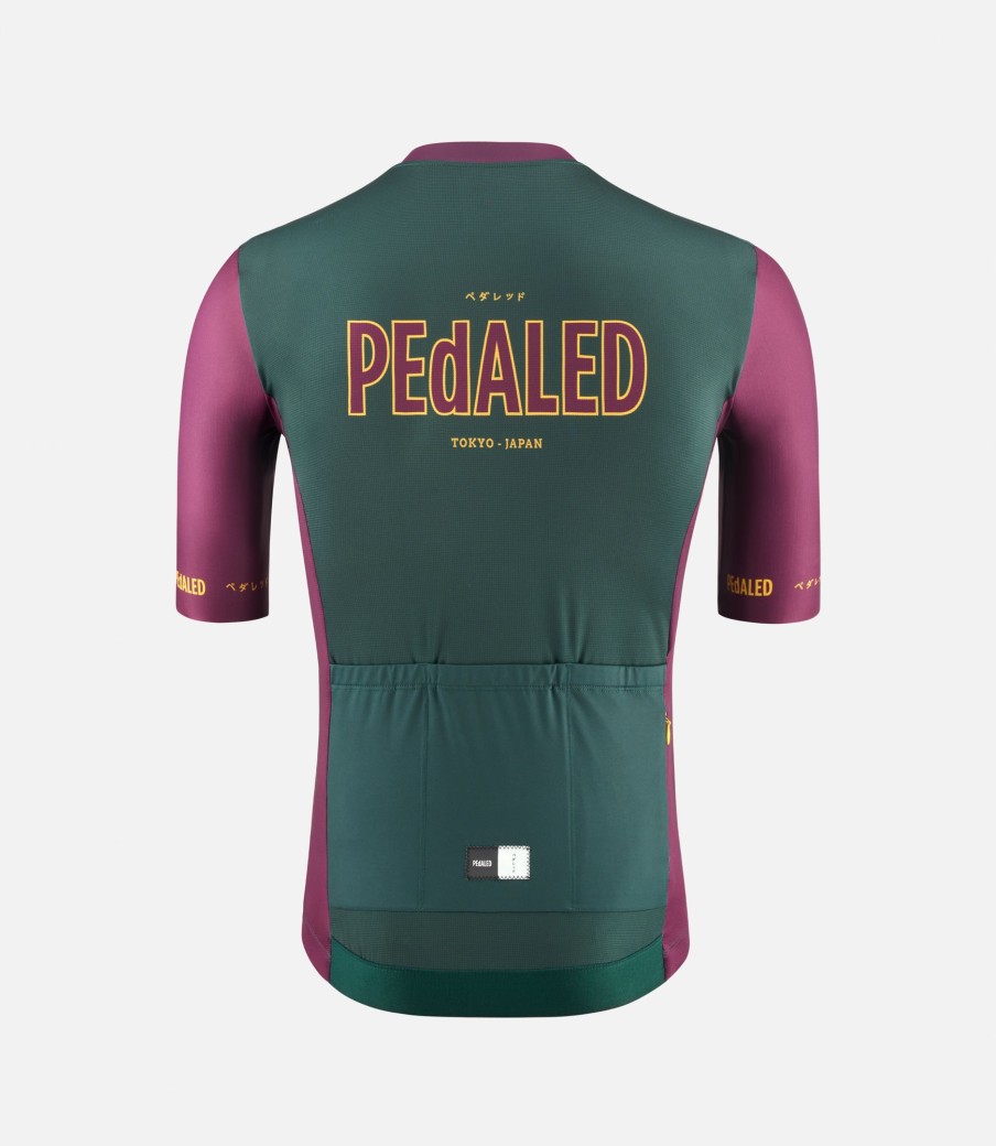 Uomo PEdALED | Maglia A Maniche Corte Dark Green