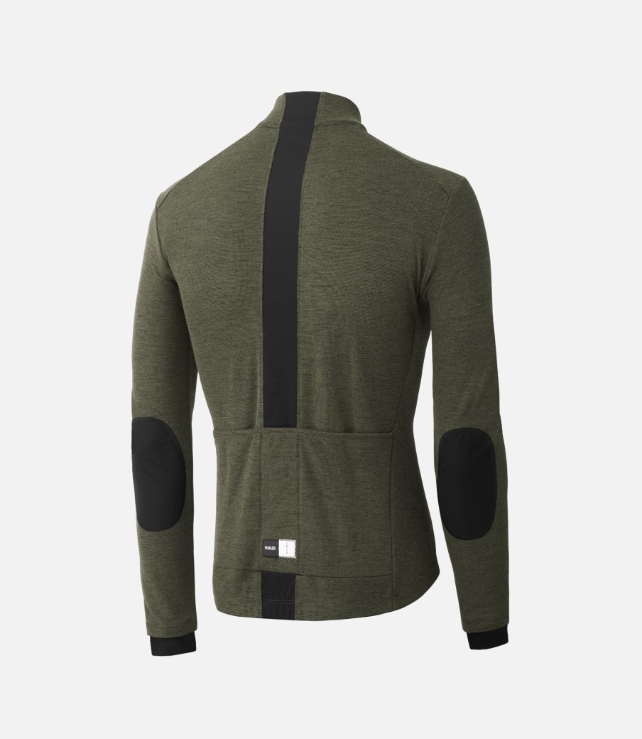 Uomo PEdALED | Maglia In Lana Merino A Maniche Lunghe Grey Ink