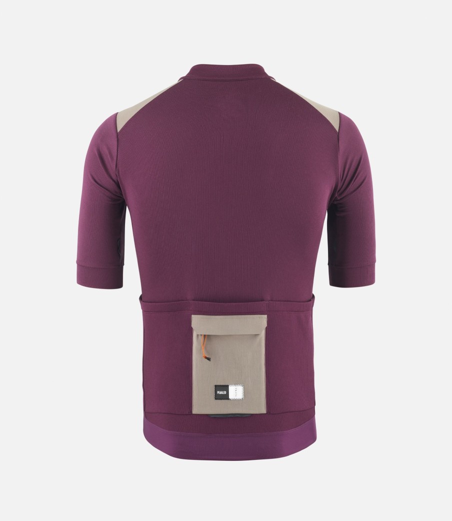 Uomo PEdALED | Maglia In Lana Merino A Maniche Corte Viola