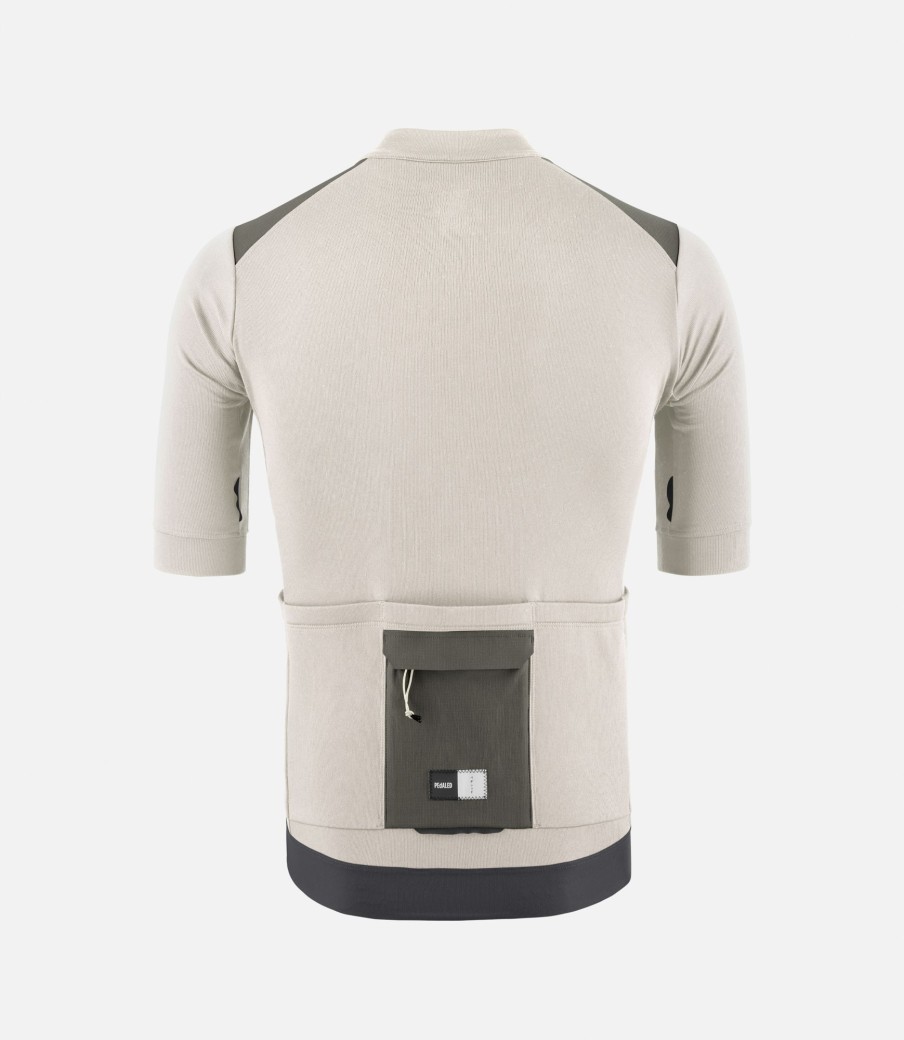 Uomo PEdALED | Maglia In Lana Merino A Maniche Corte Off-White