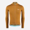 Uomo PEdALED | Maglia Merino Maniche Lunghe Marrone