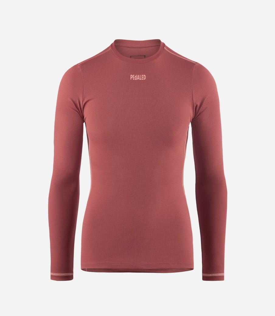 Donna PEdALED | Base Layer A Maniche Lunghe Da Donna Dark Red