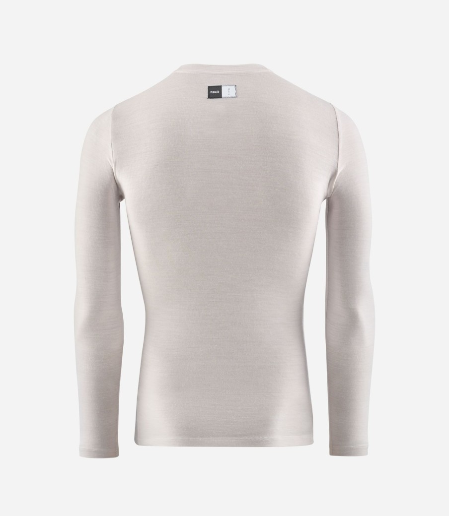 Uomo PEdALED | Maglia Intima In Merino Maniche Lunghe Off-White