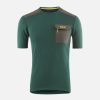 Uomo PEdALED | T-Shirt In Lana Merino Dark Green