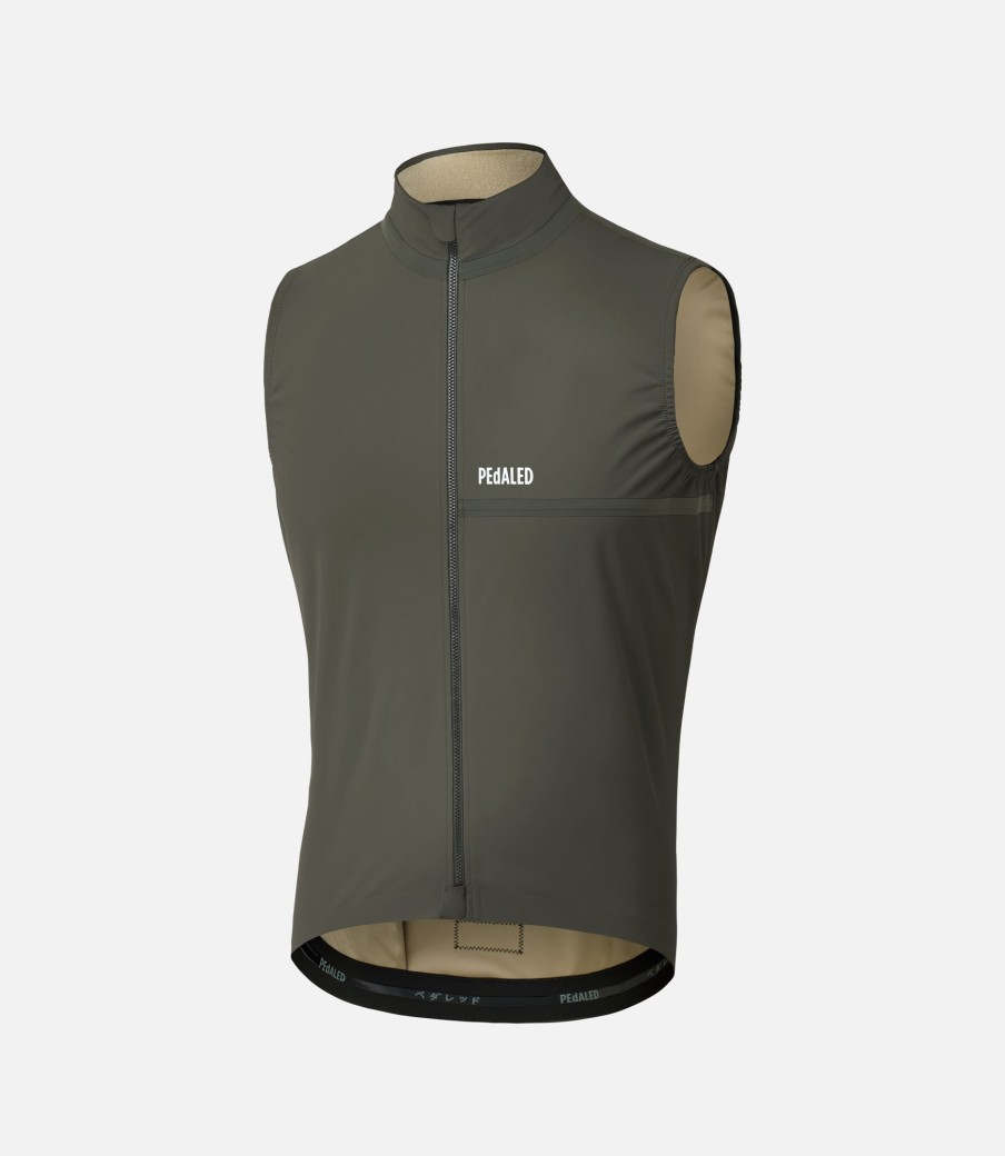 Uomo PEdALED | Gilet Impermeabile Grey Ink