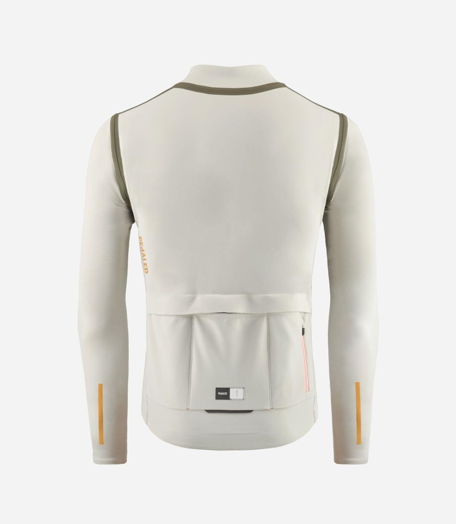 Uomo PEdALED | Giacca Termica Impermeabile Off-White