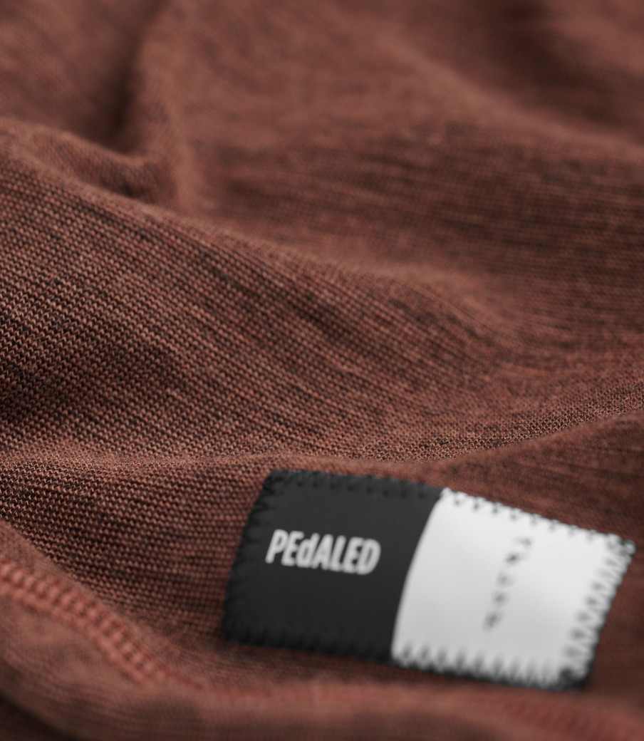 Uomo PEdALED | Scaldacollo In Merino Burnt Henna