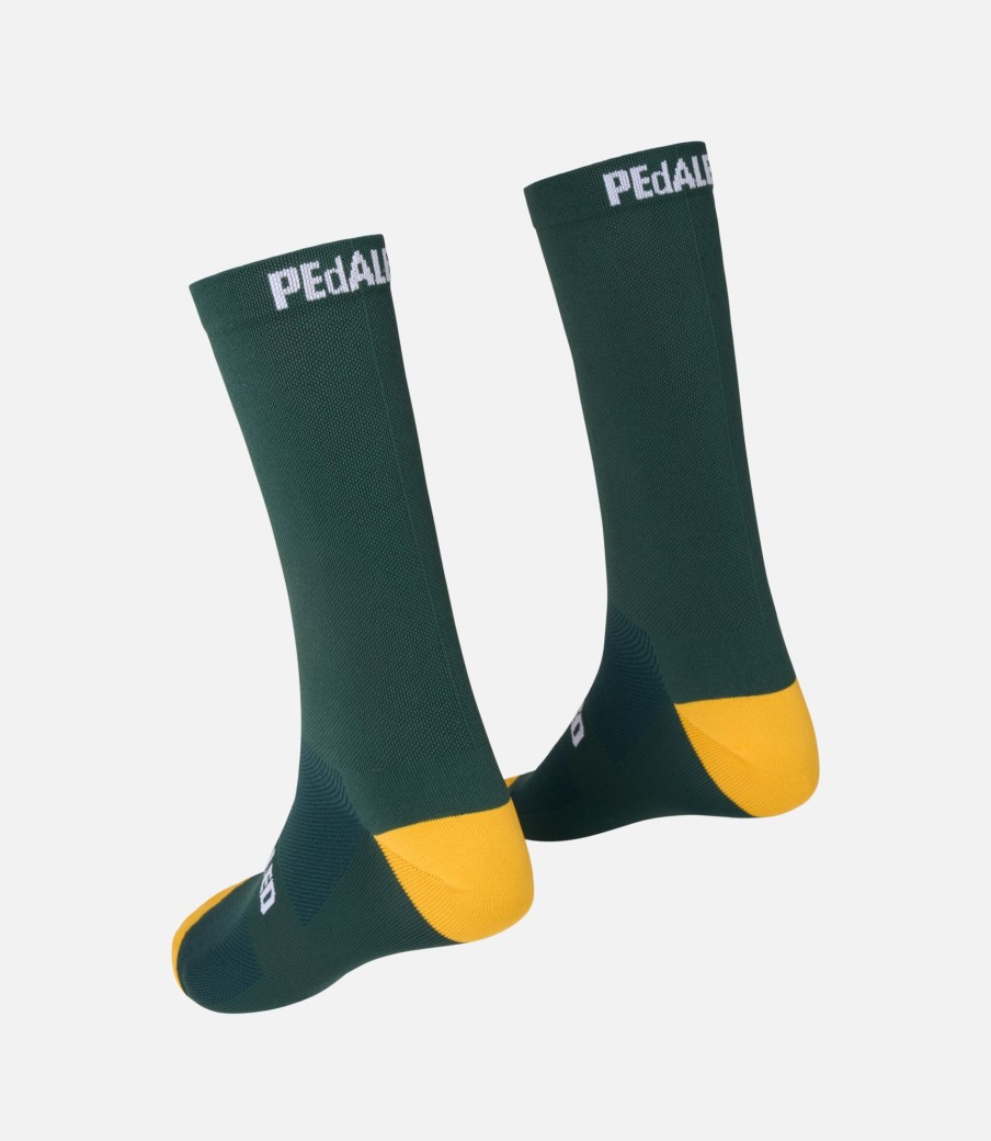 Uomo PEdALED | Calzini Da Ciclismo Estivi Dark Green