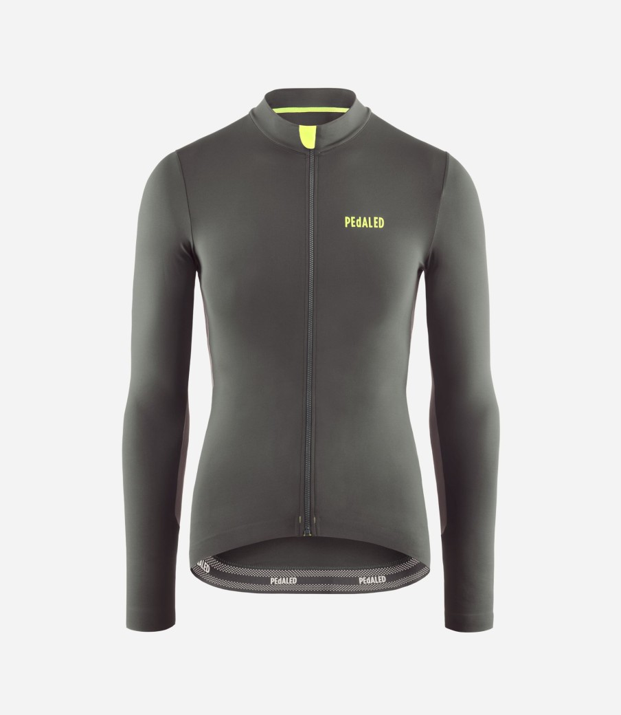 Donna PEdALED | Maglia A Maniche Lunghe Da Donna Grigio Scuro