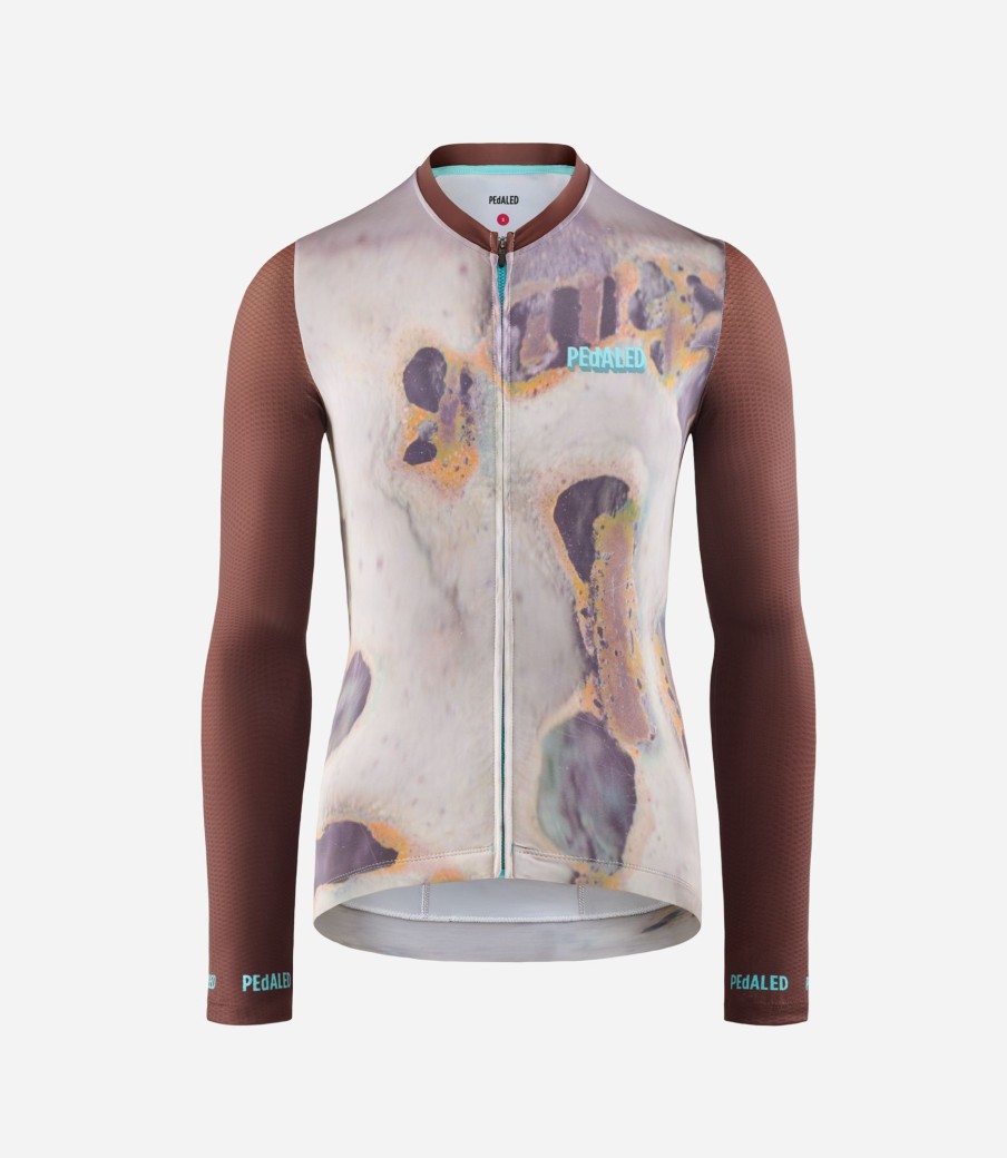 Donna PEdALED | Maglia Maniche Lunghe Da Donna Marrone