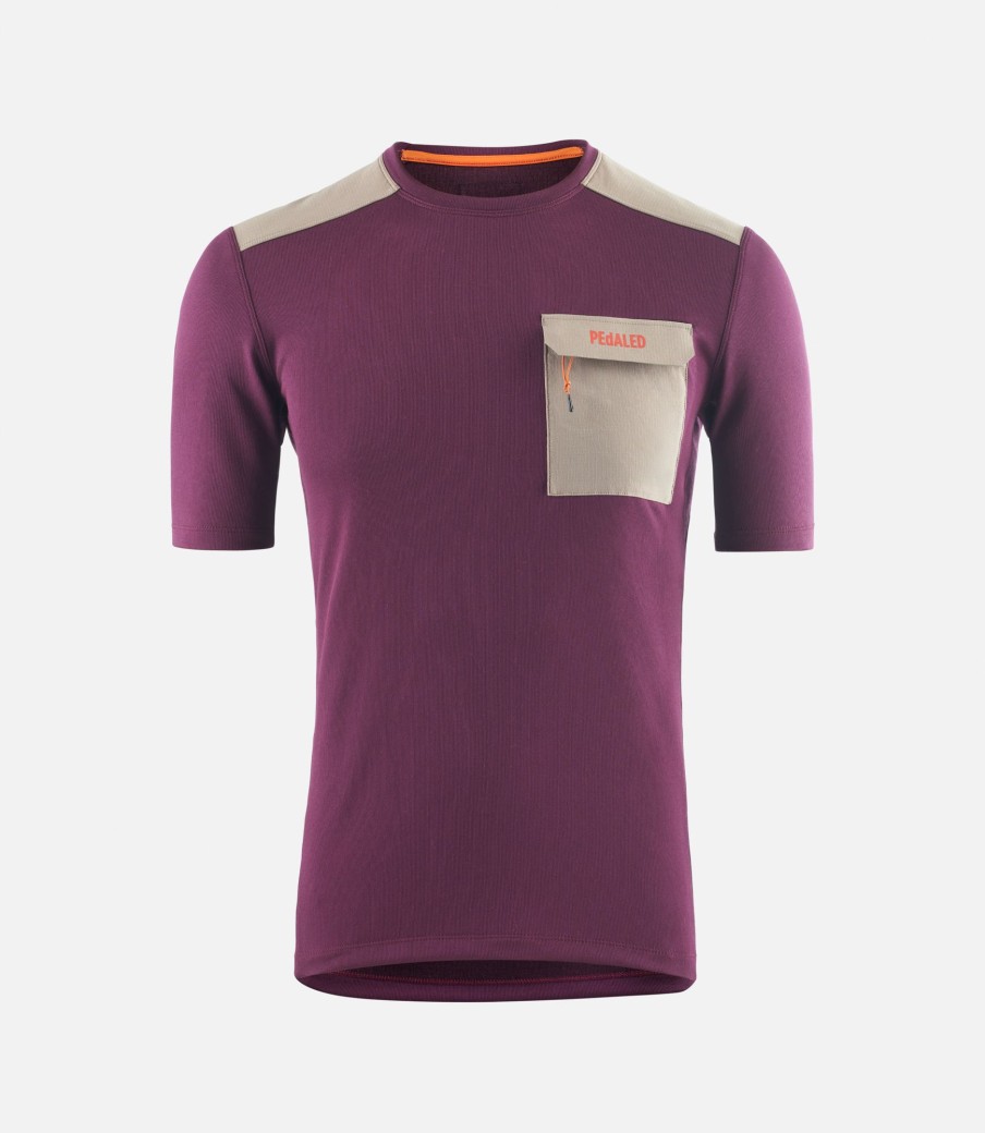 Uomo PEdALED | T-Shirt In Lana Merino Viola