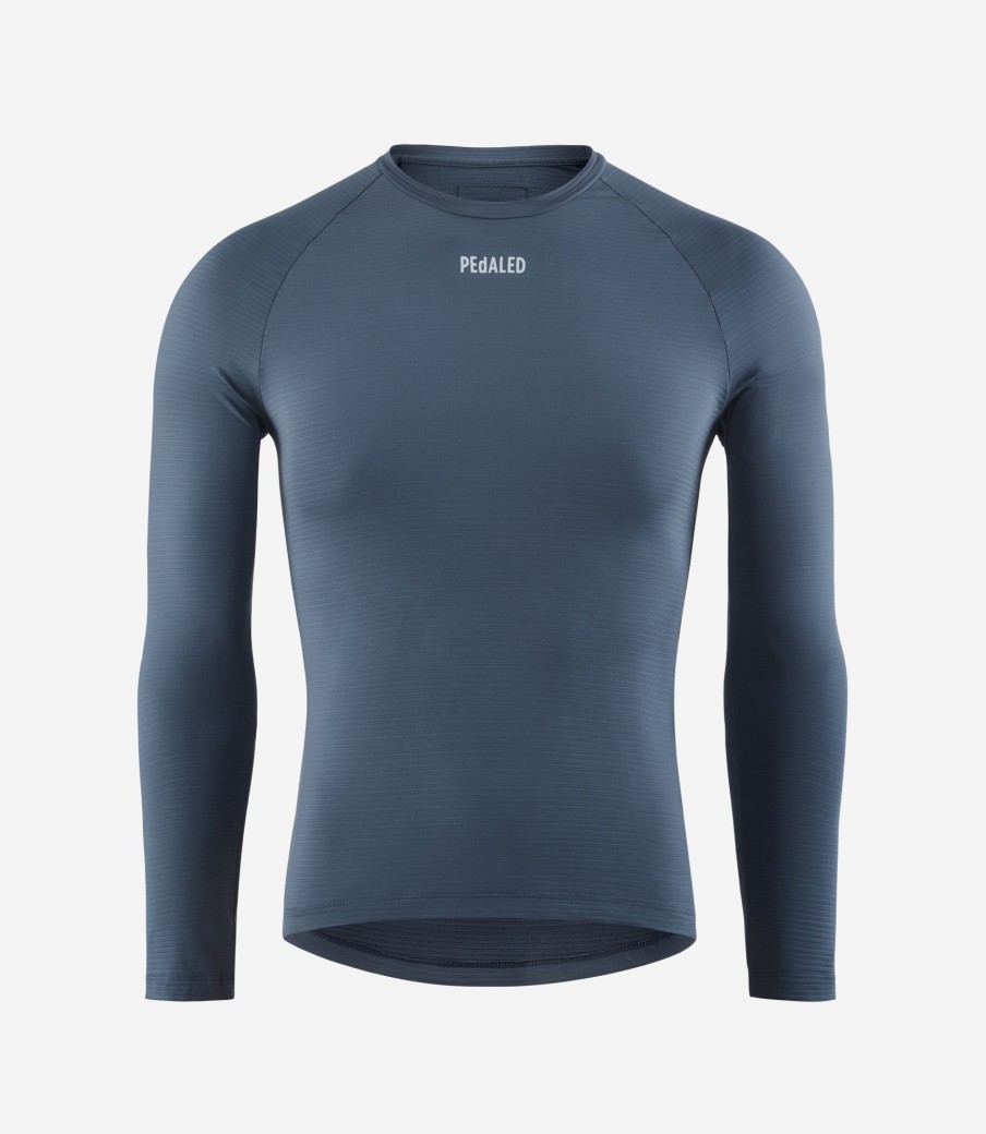 Uomo PEdALED | Maglia Intima Termica Maniche Lunghe Navy