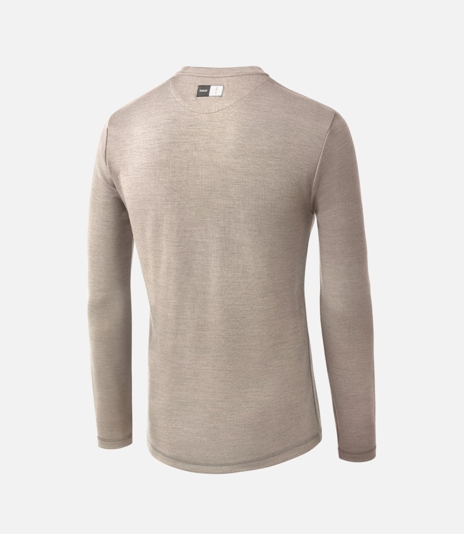 Uomo PEdALED | Maglia In Merino A Maniche Lunghe Walnut