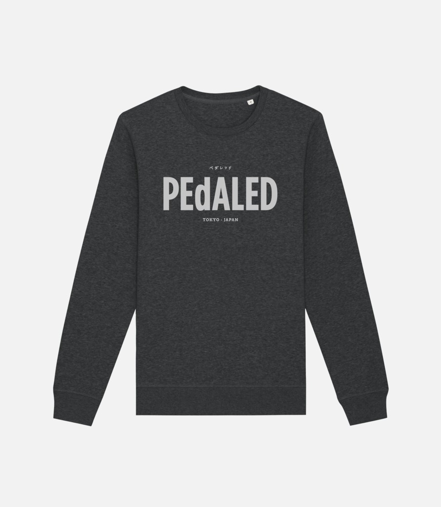 Uomo PEdALED | Felpa In Cotone Grigio Scuro