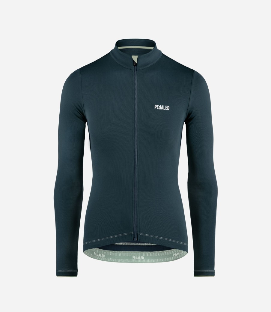 Donna PEdALED | Maglia In Merino Maniche Lunghe Da Donna Navy