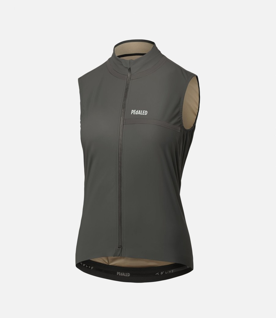 Donna PEdALED | Gilet Impermeabile Da Donna Grey Ink