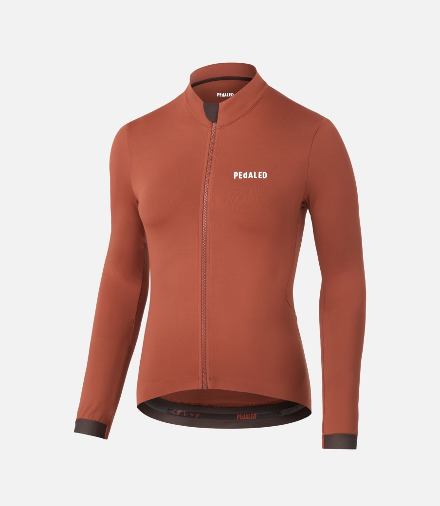 Donna PEdALED | Maglia A Maniche Lunghe Da Donna Burnt Henna