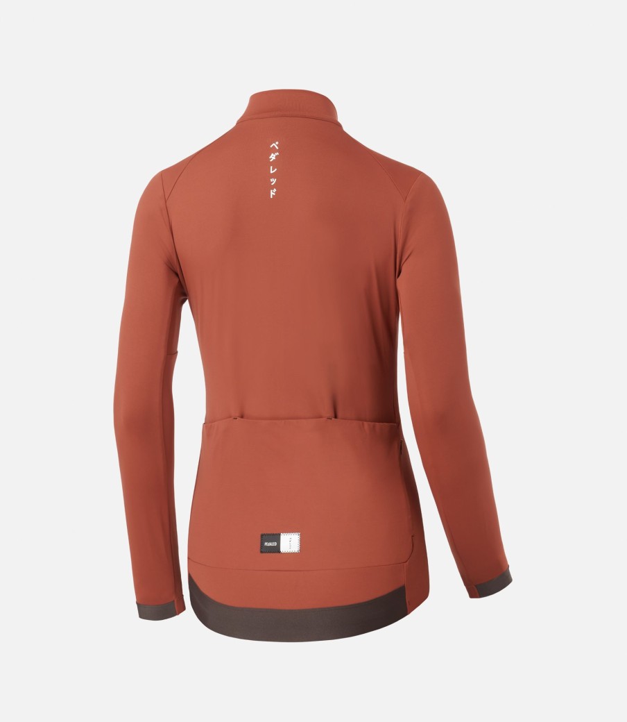 Donna PEdALED | Maglia A Maniche Lunghe Da Donna Burnt Henna