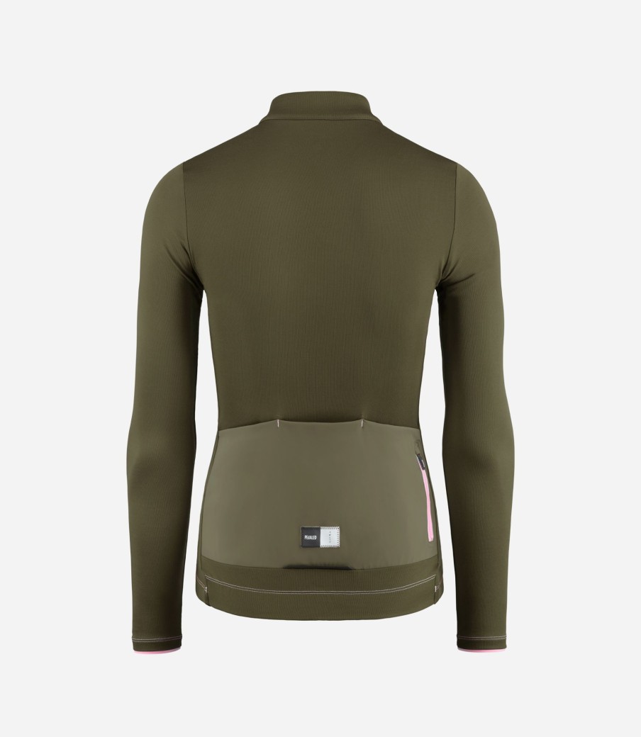 Donna PEdALED | Maglia In Merino Maniche Lunghe Da Donna Verde