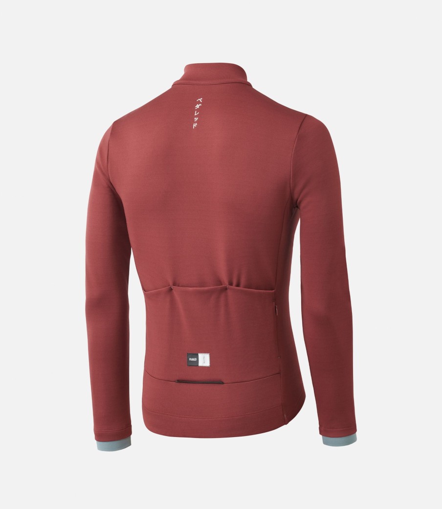 Uomo PEdALED | Maglia In Merino A Maniche Lunghe Madder Brown