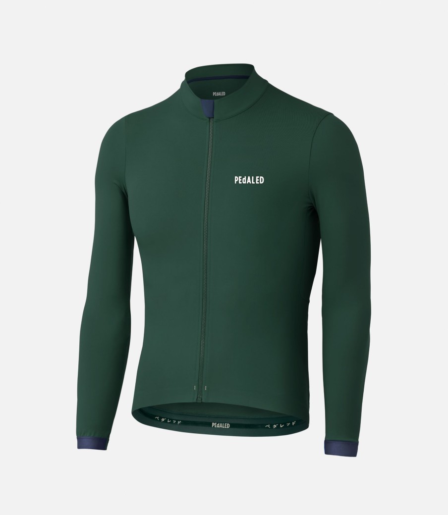 Uomo PEdALED | Maglia A Maniche Lunghe Dark Green