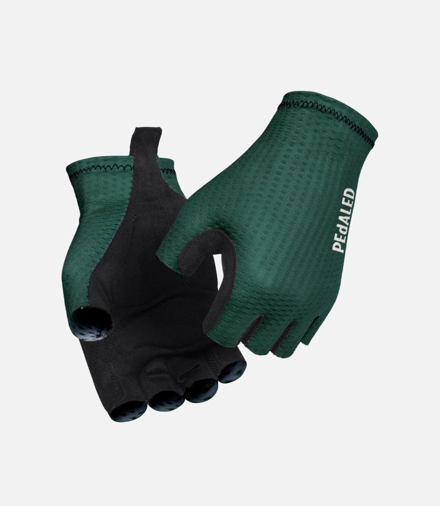 Uomo PEdALED | Guanti Da Ciclismo Estivi Dark Green